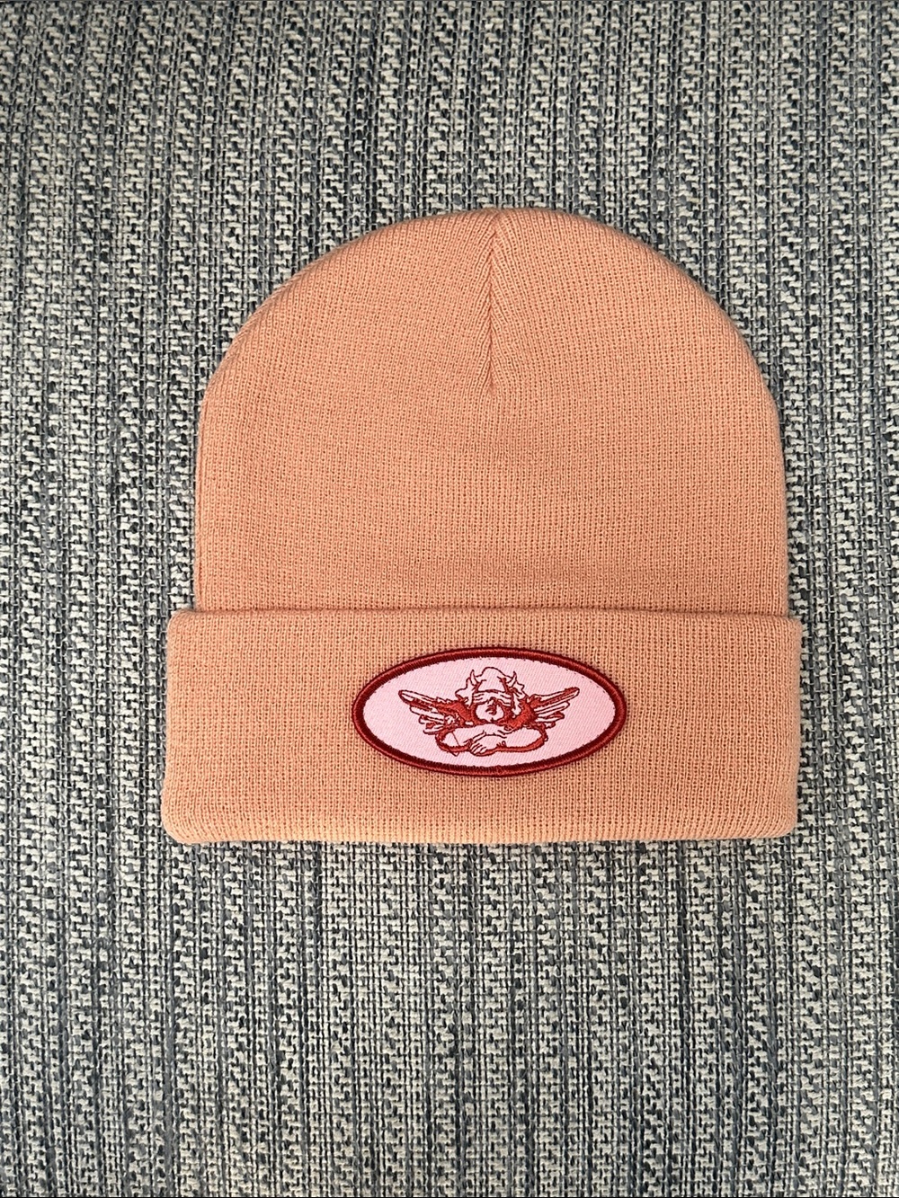 UO Boys Lie Logo Patch Knit Beanie